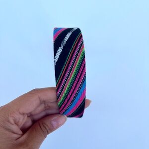 Textile Artisan Colorful Striped Women’s Headband - NEW
